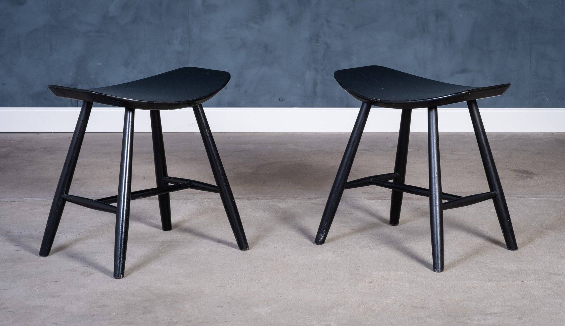 J36 stools by Ejvind A. Johansson for FDB Møbler, Denmark, 1960s, Set of 2