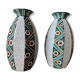 Paire de vases art déco en faïence de Sarreguemines