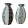 Paire de vases art déco en faïence de Sarreguemines