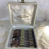 Box of 12 old spoons