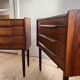 Paire de commodes danoises en palissandre des années 1960