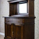Large Oak Sideboard with Mirror, 1930s