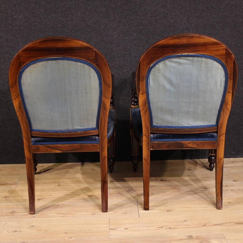 Pair of 19th century French armchairs