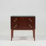 Commode en acajou et teck des années 1950