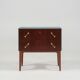 Mahogany and teak chest of drawers from the 1950s
