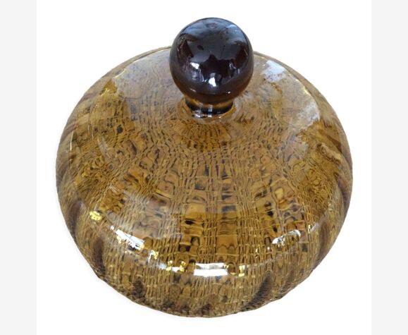 Cloche à fromage ambre