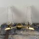 Pair of double gilded wall lights