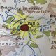 Ancienne carte de Paris et sa région années 50
