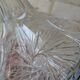 Antique cut crystal decanter with stopper.