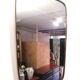 50s brass mirror - 57x36cm