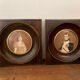 Two miniatures Napoleon and josephine