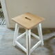 Pair of wooden workshop stools, 50s