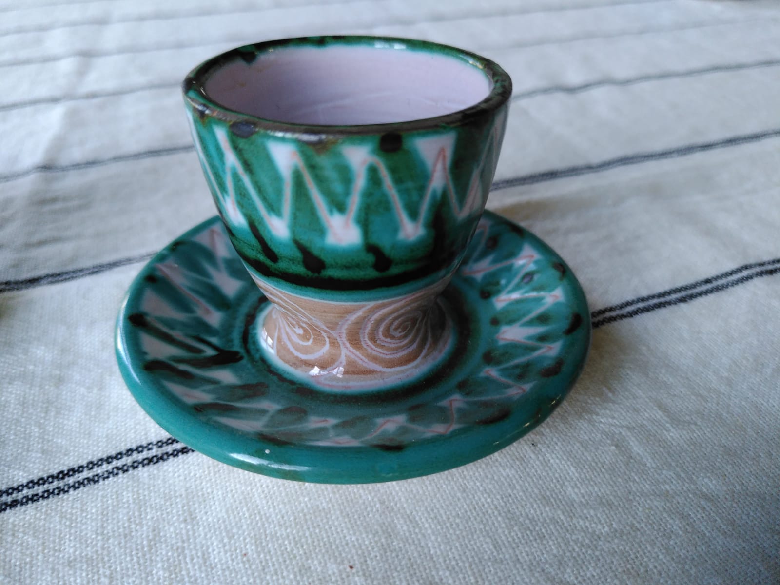 Set of 2 coquetiers Robert Picault Vallauris