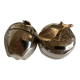 Product Popup Noel 22 Apple Box in silver metal and gilded brass
