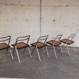 Chairs Giorgio Catellan edition Cidue Italy 1970