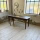 Table de ferme chêne 1950 pieds fuseaux