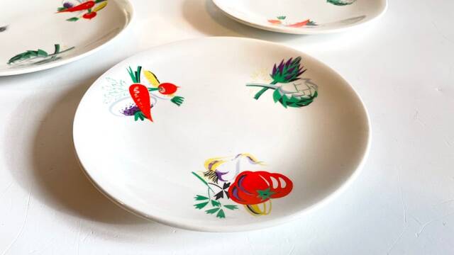 4 vegetable plates Lunéville – France