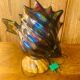Lamp night light vintage ceramic shell fish.