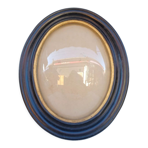 cadre verre bombé, d'époque