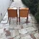 Pair of Louis XV style bedside tables in solid wood
