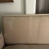 Antique Directoire style sofa in wood and fabric