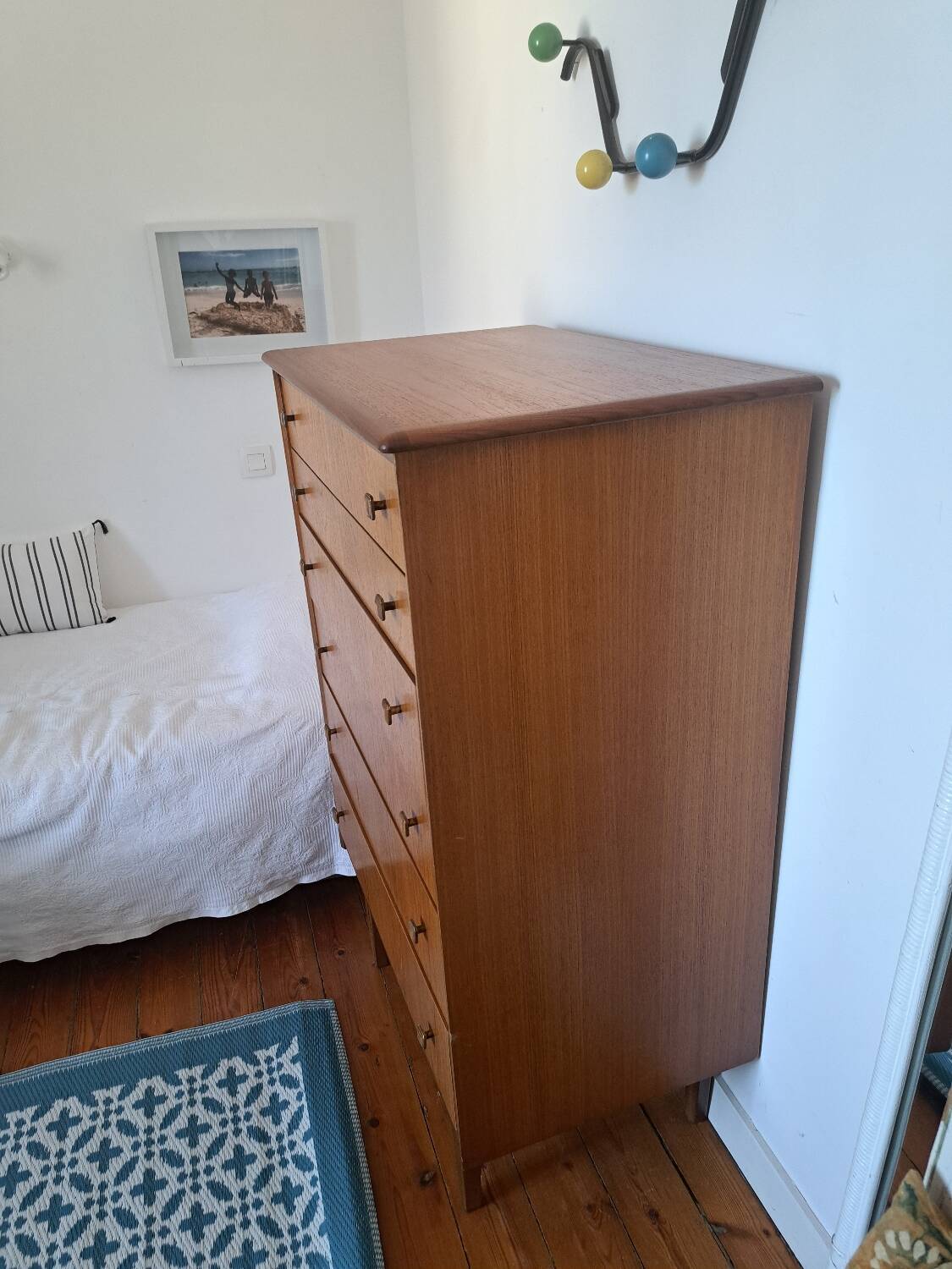 Scandinavian teak chest of drawers