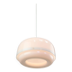 Italian White Medusa Pendant Brass Edition by Luigi Massoni for Guzzini, 1970s