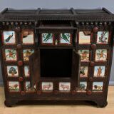Meuble de Commerce Manjoosh en Bois Exotique, Inde – Début XXe