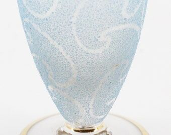 Blue glass vase