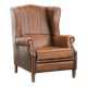 Sheepskin wingback armchair with beautiful colours in good condition