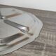 Vintage silver-plated metal tray.