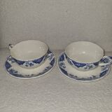 Gien dolphin model cups and under cups