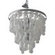 Contemporary Transparent and White "Ricci" Murano Glass Chandelier