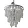 Contemporary Transparent and White "Ricci" Murano Glass Chandelier