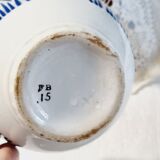 Antique FB bowl with blue decor