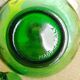 Carafe bouteille en verre, verte made in italy