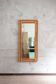 Large rectangular bamboo mirror, 1970s