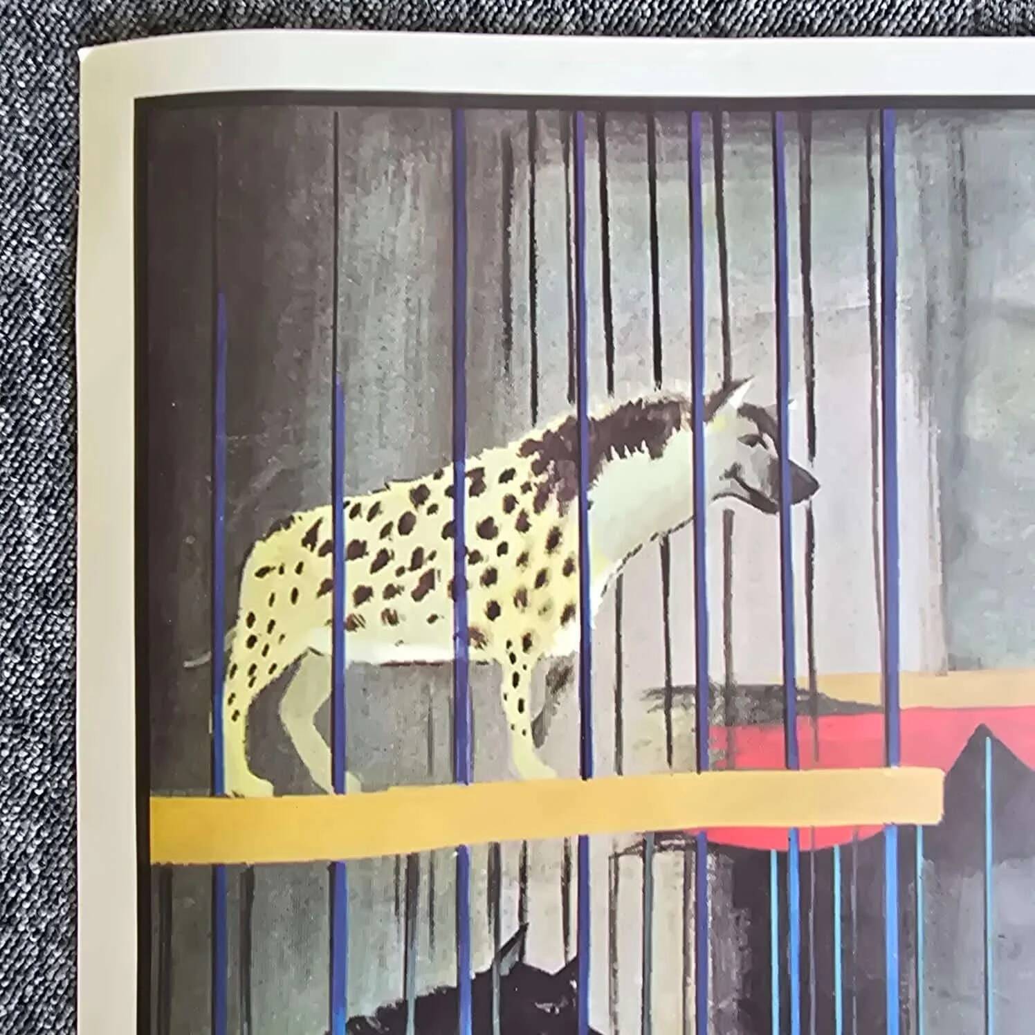 Old school poster Ogé-Hachette The Stadium & The Menagerie – 1960s