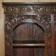 19th-century Anglo-Indian colonial hardwood library on a chest of drawers.