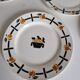 Badonviller art deco platter and 6 dessert plates