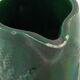 Old Little Vintage Green Pitcher in faience of ST CLEMENT flower basket decor