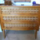 Commode en bois et rotin années 1960