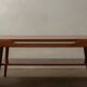 Vintage Teak Coffee Table Louis van Teeffelen Attributed Reversible Top