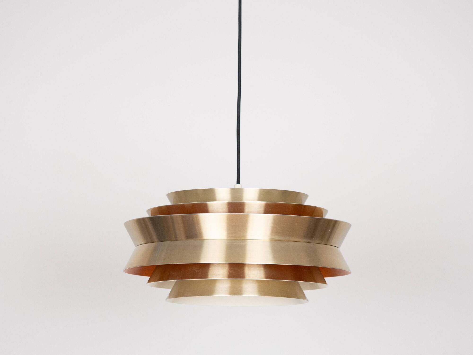 Swedish vintage pendant lamp Trava by Carl Thore, Granhaga, 1960s