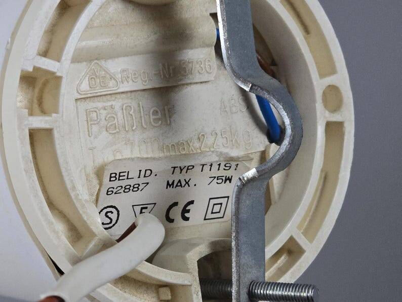 1990s Vintage BELID T1191 Scandinavian Mid-Century Modern Pendant Lamp