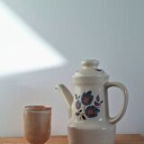 Saint Amand Sologne enamelled stoneware coffee pot