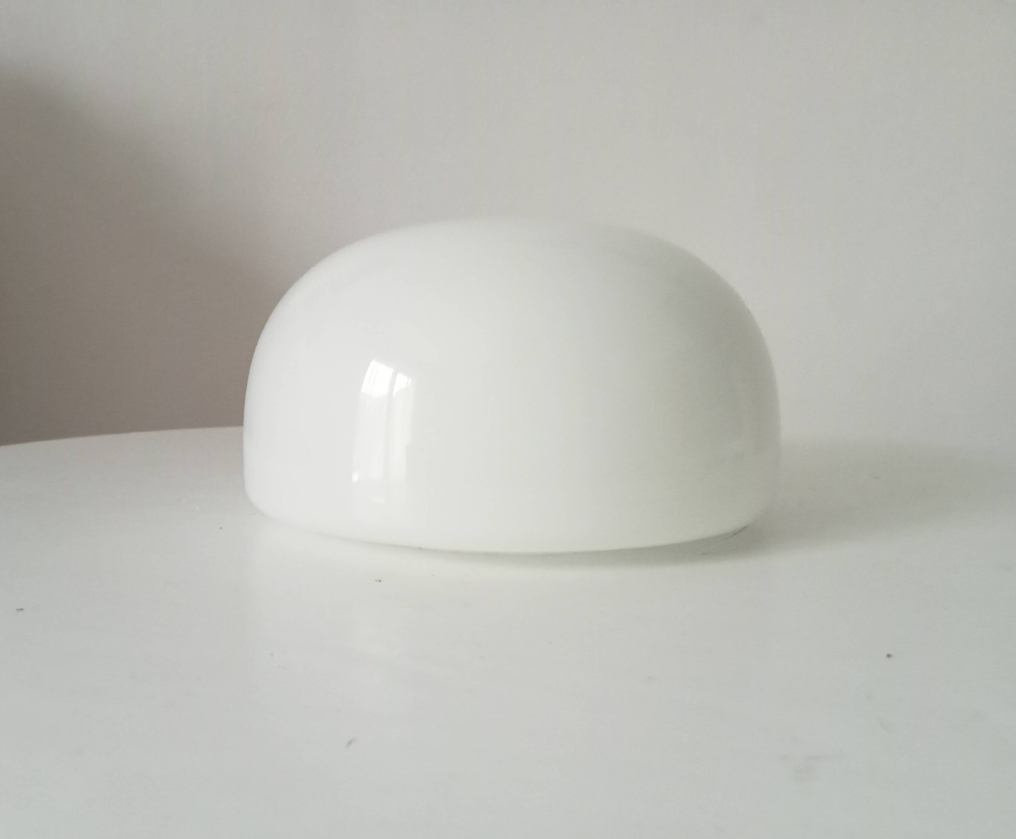 Old vintage globe lampshade in opaline.