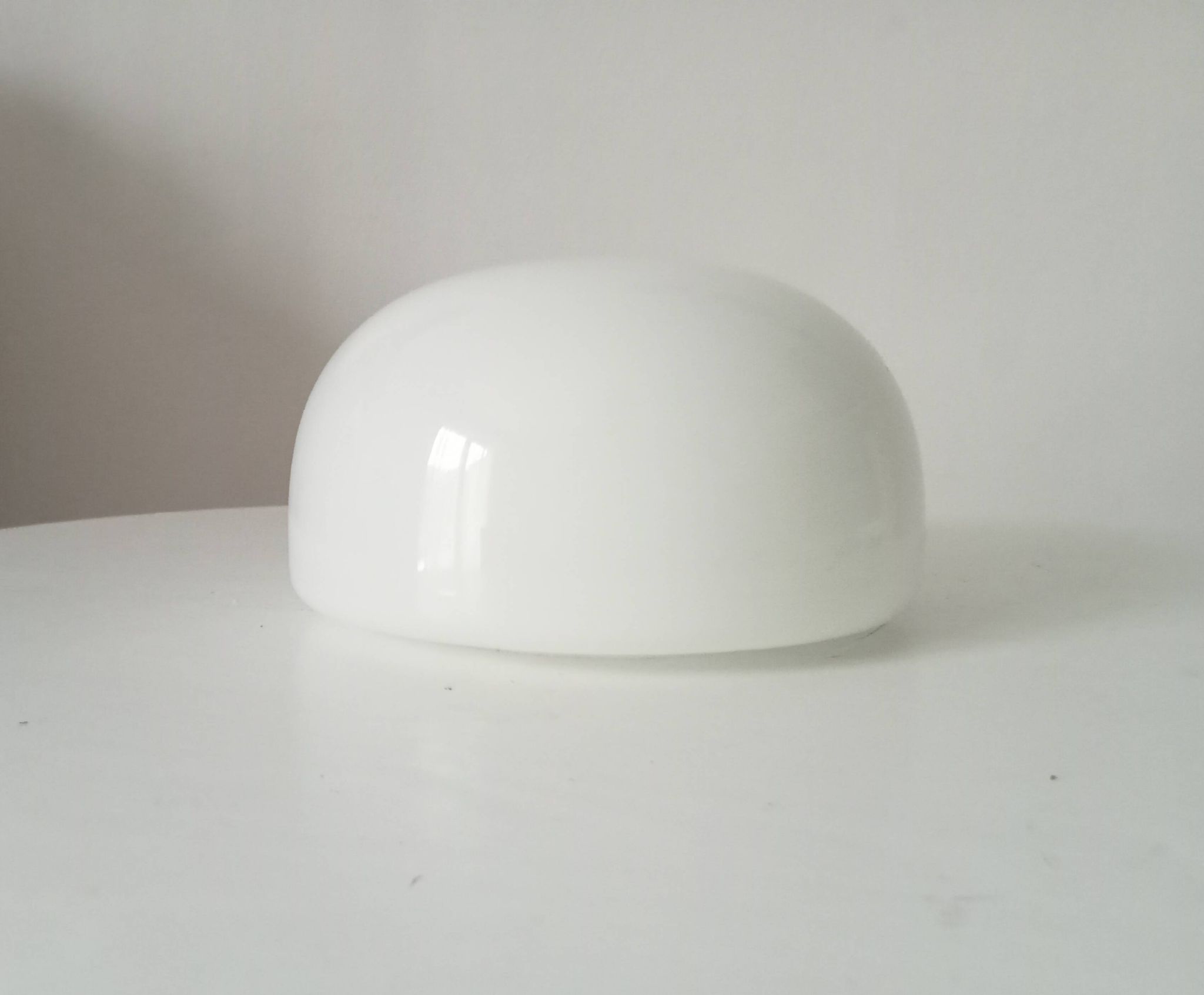 Old vintage globe lampshade in opaline.
