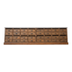 Craft cabinet with drawers in wood and blue stone