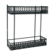 Vintage black metal wall shelf
